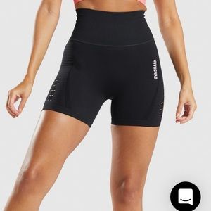 Gym shark energy seamless shorts in black